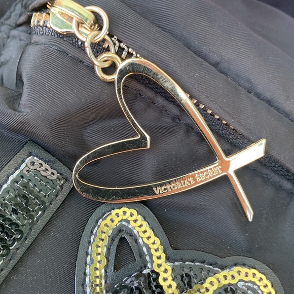 Victoria’s Secret backpack black with sequins LOVE - Picture 7 of 12